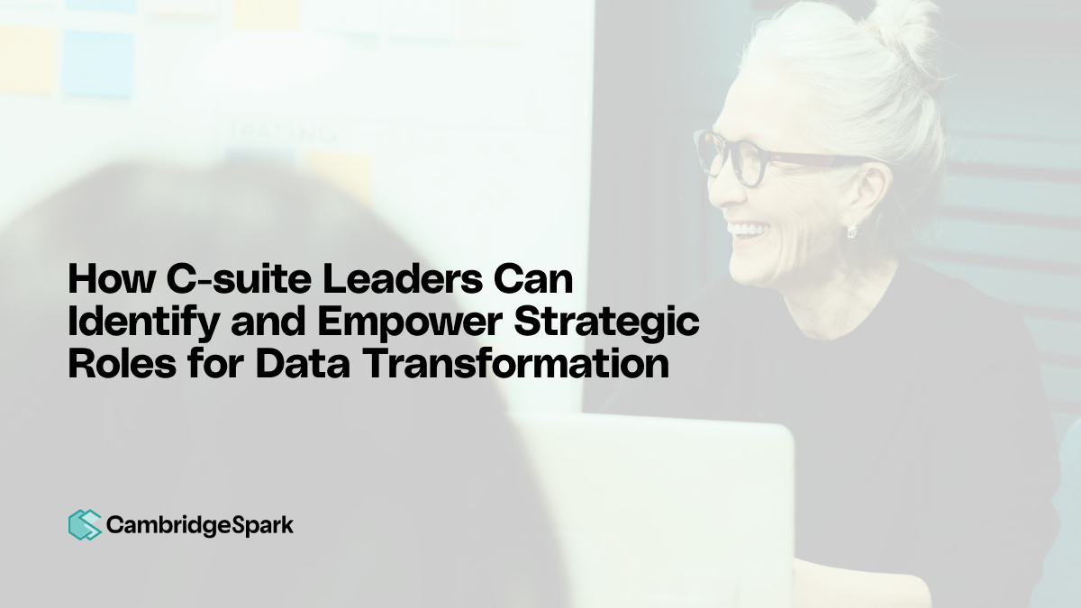 How C-suite Leaders Can Identify and Empower Strategic Roles for Data Transformation